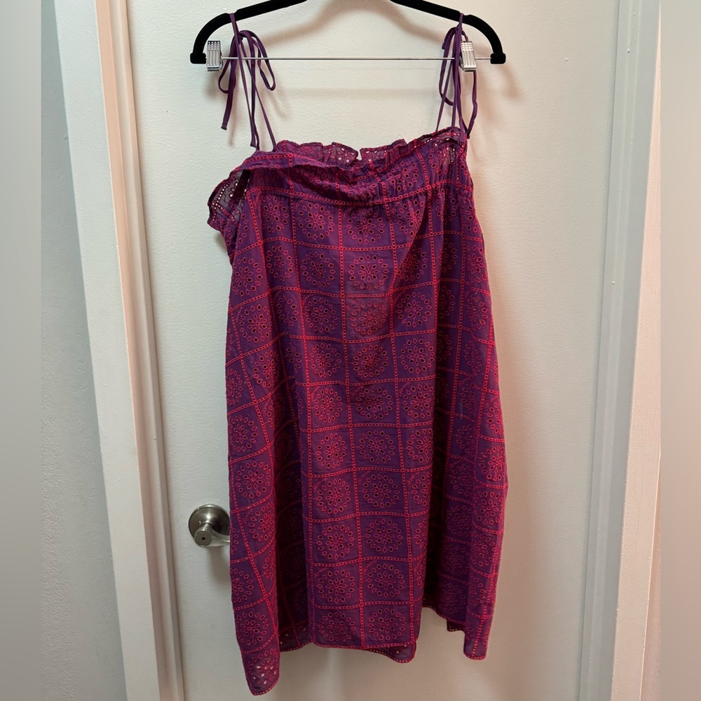 NWT GANNI Light Broderie Anglaise Strap Dress | Statement Dress - Picture 3 of 4